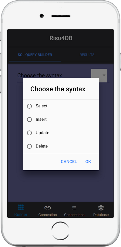 Risu4DB App | Visual SQL Query Builder
