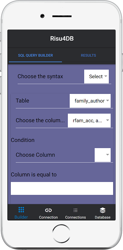 Risu4DB App | Visual SQL Query Builder